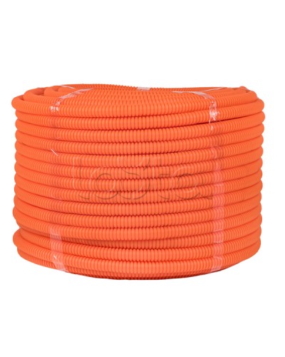 Труба гофр. ПНД с протяжкой d20 мм (100 м) оранжевая EKF-Plast (tpnd-20-o) в Прокопьевске Труба гофрированная Pintop.ru