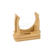 Крепеж-клипса d25 мм (10 шт) светлое дерево EKF-Plast (derj-z-25w)