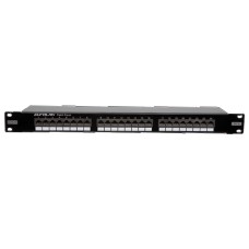 Патч-панель 19", 1U, 24 порта RJ45 Eurolan 27B-F5-24BL