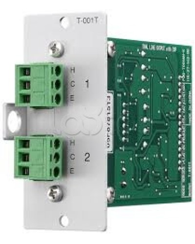Модуль выходной 2-mic/line с DSP-процессором TOA T-001T в Прокопьевске Системы оповещения и трансляции TOA Pintop.ru