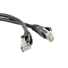 Патч-корд RJ45 - RJ45, 4 пары, UTP, категория 5е, 1.5 м, черный, LSZH LANMASTER LAN-PC45/U5E-1.5-BK