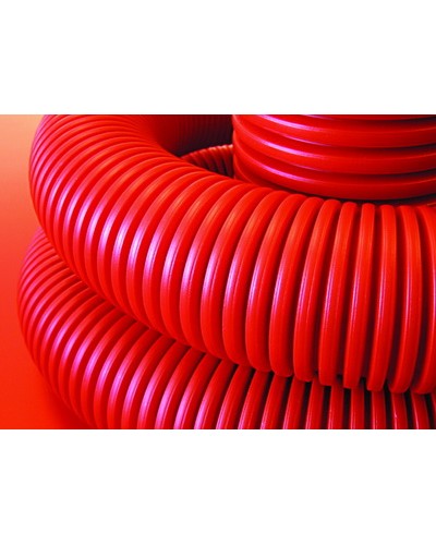 Труба гофрированная двустенная ПНД 50 мм для кабельной канализации с зондом DKC 121950 (100 м) в Прокопьевске Труба гофрированная Pintop.ru