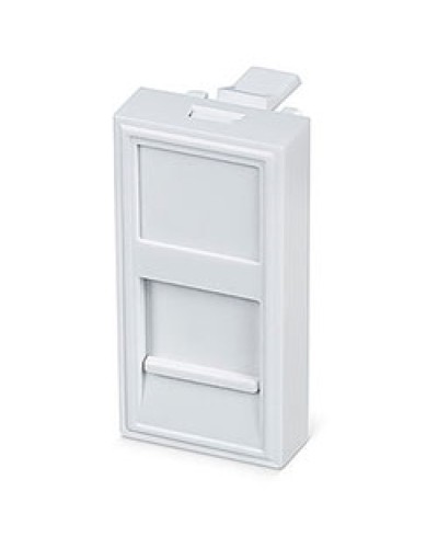 Вставка 45x22,5 (Mosaic) для 1 модуля формата Keystone Jack (FP-22,5-1M) Пожтехкабель СКС (202-030) в Прокопьевске Модули Keystone Pintop.ru