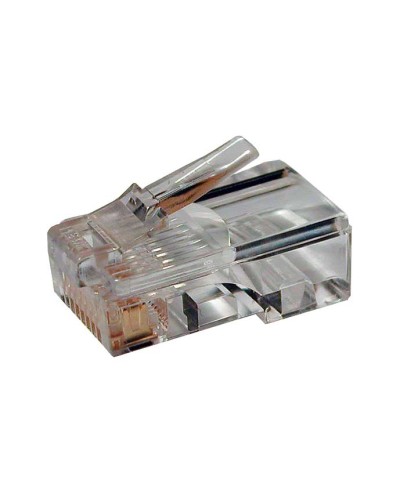 Коннектор RJ-45 под витую пару, категория 6 , универсальный (для одножильного и многожильного кабеля) Cabeus 8P8C-C6 в Прокопьевске Коннекторы и разъемы Pintop.ru