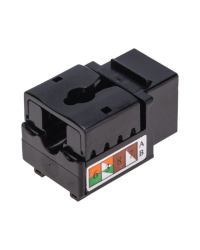 Модуль Keystone Jack RJ-45(8P8C), UTP неэкранированный, CAT 6, тип 90 градусов, черный REXANT PRO 02-0255 в Прокопьевске Модули Keystone Pintop.ru