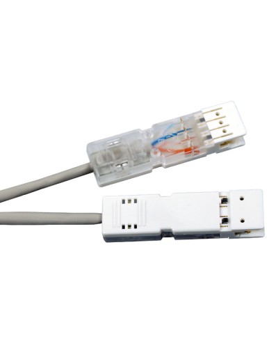 Патч-корд 110 тип-110 тип, 2 пары, Cat.5, LSZH, 2 м серый Hyperline PC-110-110-2P-C5-2M-LSZH-GY в Прокопьевске Патч-корды и пигтейлы Pintop.ru