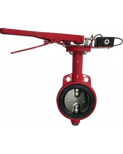 Затвор дисковый с электроприводом Спецавтоматика Зт 150/1,6(Р)-Ф.УЗ.1-АМК-150 с устройством контроля положения в Прокопьевске Устройства пуска водяного пожаротушения Pintop.ru