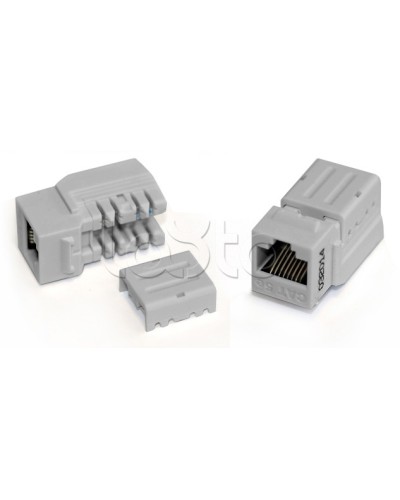Вставка Keystone Jack RJ-45(8P8C), категория 6A, 110 IDC синяя Hyperline (KJNE-8P8C-C6A-90-BL) в Прокопьевске Модули Keystone Pintop.ru