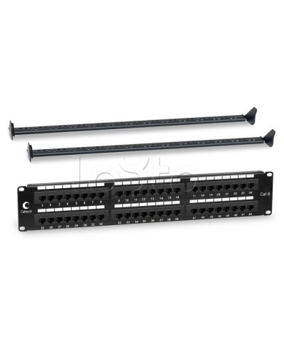 Патч-панель 19, 2U, 48xRJ45 Cabeus PL-48-Cat.6-Dual IDC в Прокопьевске Патч панель Pintop.ru