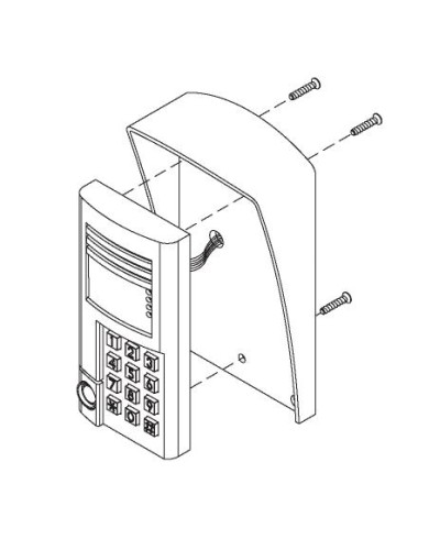 Комплект монтажный для блоков вызова БВД-SM100х, БВД-341х, БВД-402х, БВД-404х Vizit МК-341 в Прокопьевске Аксессуары для многоабонентных систем Pintop.ru