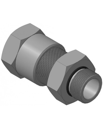 Кабельный ввод для бронированного кабеля с уплотнением внутренней оболочки кабеля резьбой G3/4, внешним диаметром кабеля D=18-22 мм и проходным диаметром кабеля d=8-12 мм Спектрон КВБ-22/12-Н-G3/4 в Прокопьевске Аксессуары для кабель-канала Pintop.ru