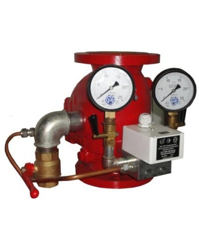 Узел управления спринклерный водозаполненный Спецавтоматика Прямоточный-100 (УУ-С100/1,6В-ВФ.04) в Прокопьевске Устройства пуска водяного пожаротушения Pintop.ru