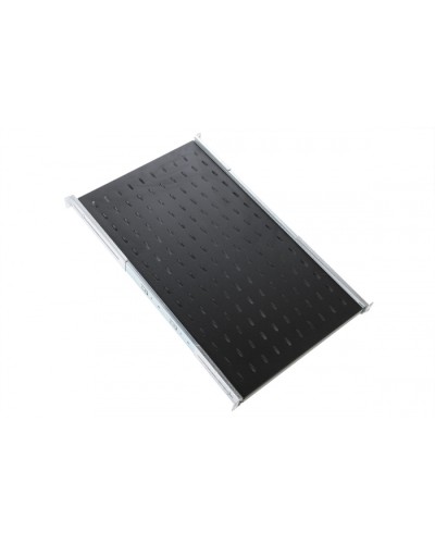 Полка усиленная с телескопич. направляющими грузоподъёмностью 150 кг глубина 620 мм чёрный ЦМО (ТСВ-62У-9005) в Прокопьевске Полки для шкафов и стоек Pintop.ru