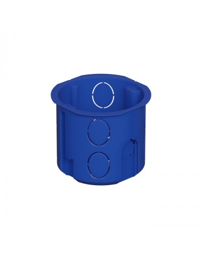 Коробка установочная D68x62мм межцентр. 71мм, IP20, цвет синий Экопласт (44658) в Прокопьевске Распределительные коробки Pintop.ru