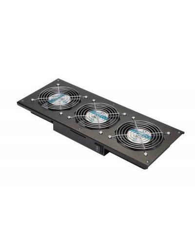 Eurolan Модуль вентиляторный потолочный, 3 вентилятора, термореле, 3 положения, черный (60A-90-11-30BL) в Прокопьевске Вентиляторные модули Pintop.ru