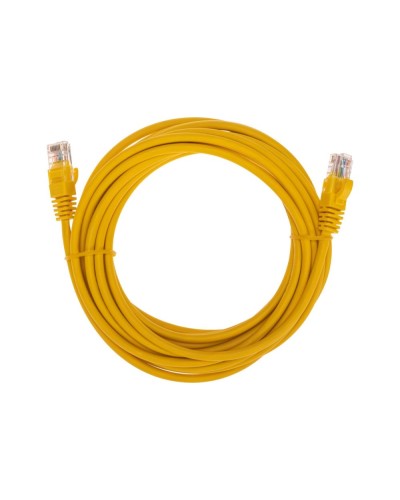 Патч-корд U/UTP, CAT 5e, RJ45-RJ45, 26AWG, LSZH, желтый, 5м REXANT 02-0105-5 в Прокопьевске Патчкорды (медные) Pintop.ru
