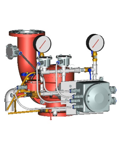 Узел управления с комбинированным приводом взрывозащищенный Спецавтоматика УУ-Д150/1,2(Р,Э24, ГО,07)-ВФ.УЗ.1 в Прокопьевске Устройства пуска водяного пожаротушения Pintop.ru