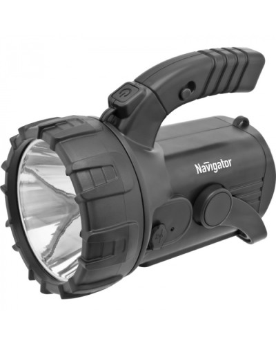 Фонарь Navigator 94 975 NPT-SP12-ACCU Прож/кемп 1LEDx3Вт+18+4LED аккум.3.7В 4Ач в Прокопьевске Источники света(Лампы) Pintop.ru