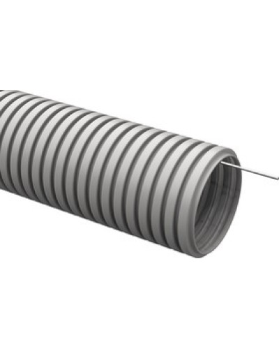 ELASTA Труба гофр. ПВХ d=20мм с зондом (25м) IEK (CTG20-20-K41-025I) в Прокопьевске Труба гофрированная Pintop.ru