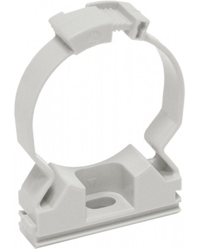 ELASTA Хомутный держатель CFC25 серый IEK (CTA10MP-CFC25-K41-100) в Прокопьевске Стяжки-хомуты Pintop.ru