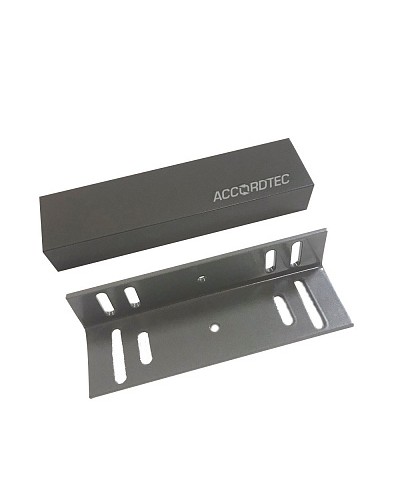 Электромагнитный влагозащищенный замок премиум-класса AccordTec ML-200K Premium Grey с уголком в Прокопьевске Электромагнитные замки Pintop.ru