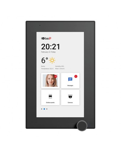 IP-видеодомофон BAS-IP AZ-07L BLACK в Прокопьевске Абонентские IP устройства Pintop.ru