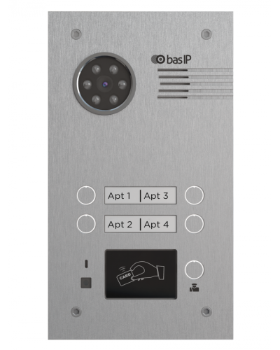 Вызывная панель BAS-IP BA-04MD SILVER в Прокопьевске Вызывные IP панели Pintop.ru
