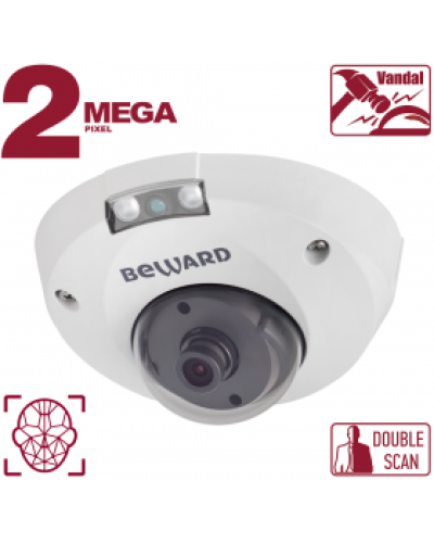 IP-камера видеонаблюдения антивандальная уличная купольная Beward B2530DMR в Прокопьевске IP-камеры Pintop.ru