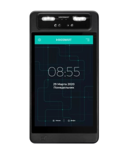Терминал для биометрической идентификации по геометрии лица BioSmart QUASAR-MFR в Прокопьевске Контроллеры Pintop.ru