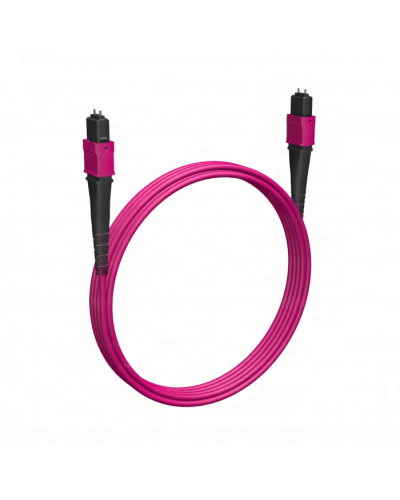 Кабельная сборка MPO(M) -MPO(M)-8 волокон 50/125 OM4, 1 m Cabeus (FOP-50-OM4-8-MPO(M)-8-MPO(M)-B-1m) в Прокопьевске Кабельные сборки (оптические) Pintop.ru