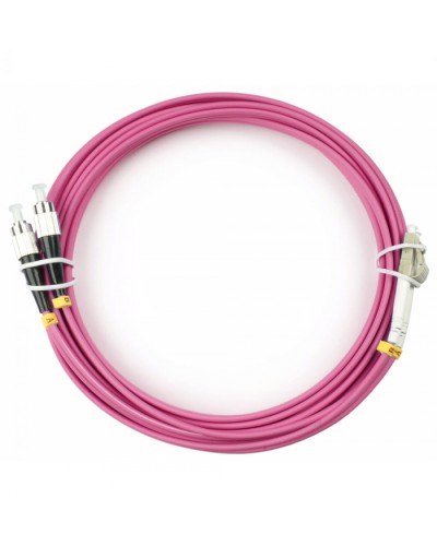 Шнур оптический duplex LC-FC 50/125 mm OM4 10м LSZH Cabeus FOP-50-OM4-LC-FC-10m в Прокопьевске Патч-корды оптические Pintop.ru