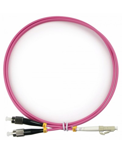 Шнур оптический duplex LC-FC 50/125 mm OM4 1,5м LSZH Cabeus FOP-50-OM4-LC-FC-1,5m в Прокопьевске Патч-корды оптические Pintop.ru