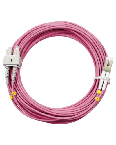 Шнур оптический duplex LC-SC 50/125 mm OM4 20м LSZH Cabeus FOP-50-OM4-LC-SC-20m в Прокопьевске Патч-корды оптические Pintop.ru