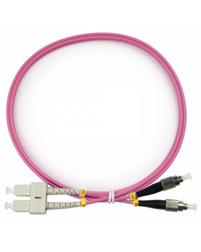Шнур оптический duplex SC-FC 50/125 mm OM4 1,5м LSZH Cabeus FOP-50-OM4-SC-FC-1,5m в Прокопьевске Патч-корды оптические Pintop.ru