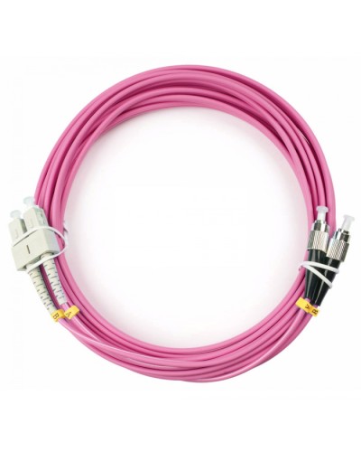 Шнур оптический duplex SC-FC 50/125 mm OM4 7м LSZH Cabeus FOP-50-OM4-SC-FC-7m в Прокопьевске Патч-корды оптические Pintop.ru
