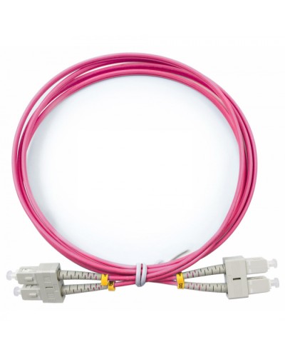 Шнур оптический duplex SC-SC 50/125 mm OM4 1,5м LSZH Cabeus FOP-50-OM4-SC-SC-1,5m в Прокопьевске Патч-корды оптические Pintop.ru