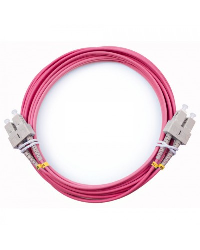Шнур оптический duplex SC-SC 50/125 mm OM4 5м LSZH Cabeus FOP-50-OM4-SC-SC-5m в Прокопьевске Патч-корды оптические Pintop.ru