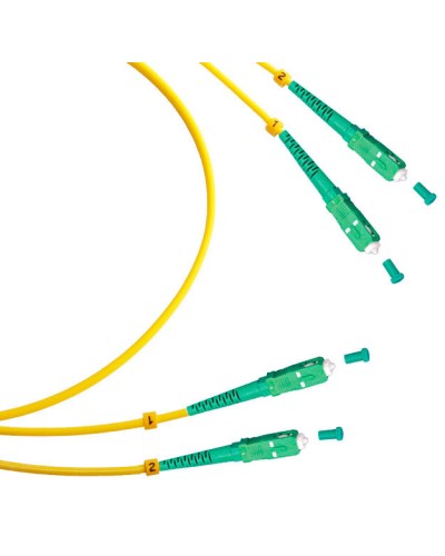 Шнур оптический duplex SC/APC-SC/APC 9/125 sm 1,5м LSZH Cabeus FOP(d)-9-SC/APC-SC/APC-1,5m в Прокопьевске Патч-корды оптические Pintop.ru