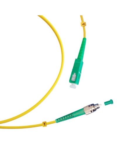 Шнур оптический simplex FC/APC-SC/APC 9/125 SM 1 м LSZH Cabeus FOP(s)-9-FC/APC-SC/APC-1M в Прокопьевске Патч-корды оптические Pintop.ru