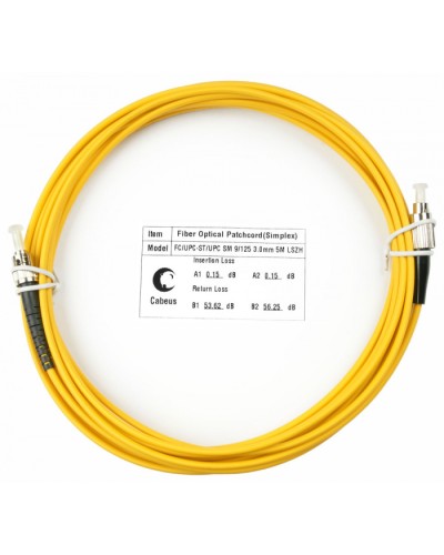 Шнур оптический simplex FC-ST 9/125 sm 25м LSZH Cabeus FOP(s)-9-FC-ST-25m в Прокопьевске Патч-корды оптические Pintop.ru