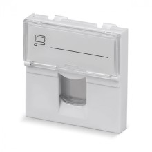 Вставка 45x45 (Mosaic) для 1 модуля формата Keystone Jack (арт.078604) Cabeus (FP-L-45-1M)