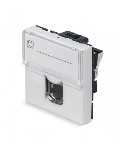 Модуль Keystone Jack RJ-45(8P8C), 180 градусов, категория 6a Cabeus (KJ-RJ45-Cat.6a-180T-FP-L-45) в Прокопьевске Модули Keystone Pintop.ru