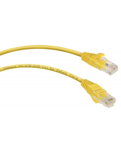 Патч-корд UTP, категория 5e, 0.15 м, неэкранированный, желтый Cabeus PC-UTP-RJ45-Cat.5e-0.15m-YL в Прокопьевске Патчкорды (медные) Pintop.ru