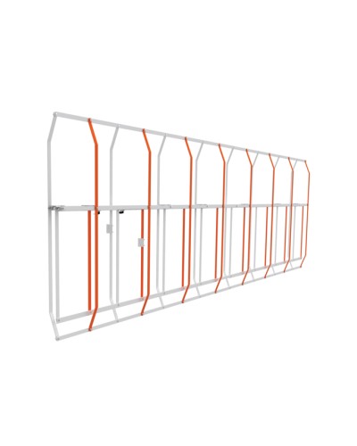 Шторка стрелы шлагбаумов GT высотой 1,3 м (модуль 1721 мм) Came 803XA-0350 в Прокопьевске Запчасти для шлагбаумов и автоматики Pintop.ru