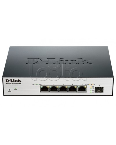 Коммутатор 6-портовый D-Link DGS-1100-06/ME/A1B в Прокопьевске Коммутаторы Pintop.ru