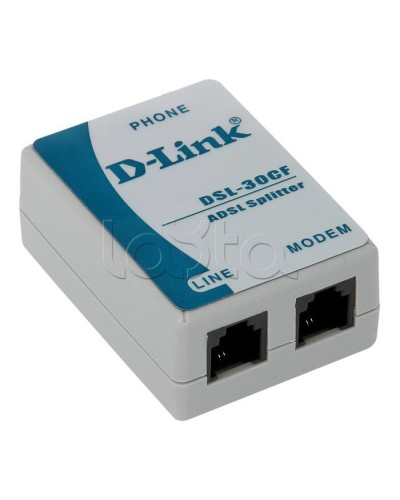 Сплиттер ADSL D-Link DSL-30CF/RS в Прокопьевске Маршрутизаторы, Роутеры и Точки Доступа Pintop.ru