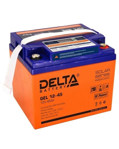 Аккумулятор свинцово-кислотный Delta GEL 12-45 в Прокопьевске Электротехническое оборудование Pintop.ru