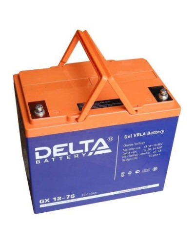 Аккумулятор свинцово-кислотный Delta GX 12-75 в Прокопьевске Электротехническое оборудование Pintop.ru