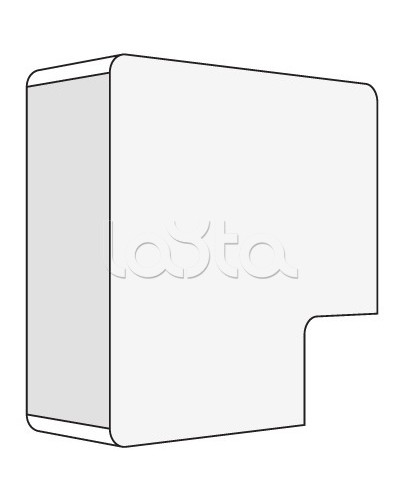 Угол плоский для миниканалов TMC AMP 15x17 DKC 00414 в Прокопьевске Аксессуары для кабель-канала Pintop.ru