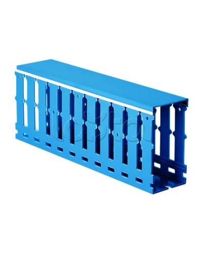Короб перфорированный, синий RL12 25x80 DKC 01137RL в Прокопьевске Аксессуары для кабель-канала Pintop.ru